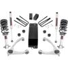 imageRough Country 35quot Lift Kit with Strut SpacersN3 Rear Shocks for Chevy Silverado ampamp GMC Sierra 1500 20072016  Silver Control ArmsSilver Arms