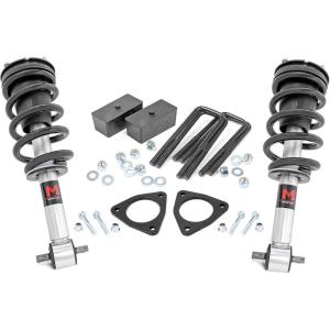 imageRough Country 25quot Leveling Lift Kit wM1 Struts for 0716 ChevyGMC 15001340