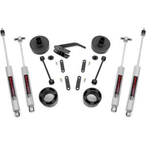 imageRough Country 25quot Series II Lift Kit for 20072018 Jeep Wrangler JK  635N3 Shocks