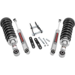 imageRough Country 25quot Suspension Lift Kit with N3 Struts ampamp N3 Rear Shocks for Toyota Tacoma 19962004