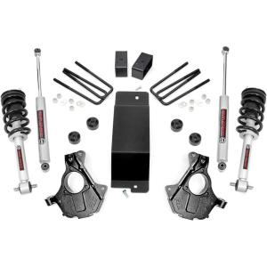 imageRough Country 35quot Suspension Lift Kit with N3 StrutsN3 Shocks for Chevy Silverado ampamp GMC Sierra 1500 20142018 wStock Cast Steel Control Arms