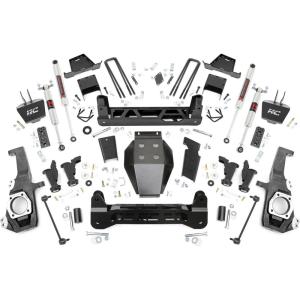imageRough Country 7quot Lift Kit wM1 Shocks for 20202024 ChevyGMC 2500HD 4WD  11740