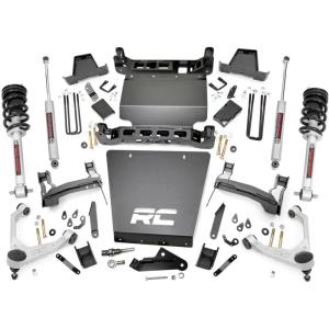imageRough Country 7quot Lift Kit with N3 StrutsN3 Rear Shocks for Chevy Silverado ampamp GMC Sierra 1500 20162018 wStamped Steel Control Arms