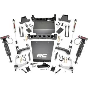 imageRough Country 7quot Lift Kit with Vertex CoiloversV2 Rear Shocks for Chevy Silverado ampamp GMC Sierra 1500 20162018 wStamped Steel Control Arms