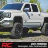 imageRough Country AC2 Running Boards for Chevy Silverado ampamp GMC Sierra 1500 20072018 CrewCab  Aluminum Side Steps with AutoOn AmberWhite LED Lights BoltOn Install