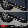 imageRough Country AC2 Running Boards for Ford F150LightningF250F350Raptor 20152025 Crew Cab  BoltOn Aluminum Side Steps with AutoOn AmberWhite LED Lights