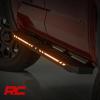 imageRough Country AC2 Running Boards for Toyota Tundra CrewMax 20222025  Aluminum Side Steps with AutoOn AmberWhite LED Lights BoltOn Install
