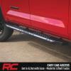 imageRough Country AC2 Running Boards for Toyota Tundra CrewMax 20222025  Aluminum Side Steps with AutoOn AmberWhite LED Lights BoltOn Install
