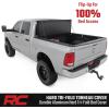 imageRough Country Hard Flip Up Truck Bed Tonneau Cover for Dodge Ram 1500 20092018 ampamp 2500 20102025  Aluminum TriFold Bed Cover Fits 64 763quot Bed