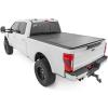 imageRough Country Hard FlipUp Truck Bed Tonneau Cover for Ford F250 ampamp F350 Super Duty 20172025  Aluminum TriFold Bed Cover Fits 610quot 819quot BedHard Flip Up