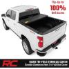 imageRough Country Hard TriFold Flip Up Truck Bed Tonneau Cover for Chevy Silverado ampamp GMC Sierra 1500 20192025  Flush Aluminum Bed Cover Fits 67 794quot Bed67 Bed