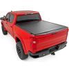 imageRough Country Hard TriFold Flip Up Truck Bed Tonneau Cover for Chevy Silverado ampamp GMC Sierra 1500 20192025  Flush Aluminum Bed Cover Fits 67 794quot Bed510 Bed