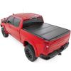 imageRough Country Hard TriFold Flip Up Truck Bed Tonneau Cover for Chevy Silverado ampamp GMC Sierra 1500 20192025  Flush Aluminum Bed Cover Fits 67 794quot Bed510 Bed