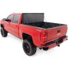 imageRough Country Hard TriFold FlipUp Truck Bed Tonneau Cover for Chevy Silverado ampamp GMC 15002500HD3500HD 20142019  Fits 67quot 788789quot Bed with Rail Caps