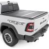imageRough Country Hard TriFold Tonneau Cover for RAM 1500 201920251500 TRX 20212025  LowProfile Aluminum Truck Bed Cover Fits 64 Bed 763quot wo Rambox