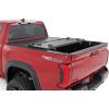 imageRough Country Hard TriFold Tonneau Cover for Toyota Tundra 20222025  LowProfile Aluminum Truck Bed Cover Fits 57 Bed wCargo MGMT