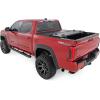 imageRough Country Hard TriFold Tonneau Cover for Toyota Tundra 20222025  LowProfile Aluminum Truck Bed Cover Fits 57 Bed wCargo MGMT