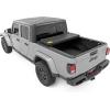 imageRough Country Hard TriFold Truck Bed Cover Flip Up Truck Tonneau Covers for Jeep Gladiator JT 20202024  5ft Jeep Gladiator Bed Cover Tonneau Cover  49620500Hard TriFold