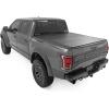 imageRough Country Hard TriFold Truck Bed Tonneau Cover for Ford F150 202125 Lightning 202224  Aluminum FlipUp Folding Bed Cover Fits 57quot 667quot Bed