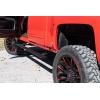 imageRough Country Power Running Boards with LED Step Lights for Chevy SilveradoGMC Sierra 15002500HD3500HD Double Cab 20142018  Dual Motor Electric Powerstep Board ampamp Retractable Truck Steps