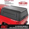 imageRough Country Truck Bed Cap for Chevy Silverado ampamp GMC Sierra 1500 20192025 510quot Bed  Modular WeatherResistant Topper with Lockable Gullwing Doors LED Lighting Molle Panels 750lb Rated