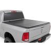 imageRough Country Hard Flip Up Truck Bed Tonneau Cover for Ram 1500 Classic 20092018  Fits 57quot 674quot Bed WeatherResistant TriFold Aluminum Panels
