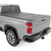 imageRough Country Hard FlipUp Truck Bed Tonneau Cover for Chevy Silverado ampamp GMC Sierra 2500HD3500HD 20202025  Aluminum TriFold Bed Cover Fits 69 822quot Bed