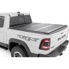 imageRough Country Hard TriFold Tonneau Cover for RAM 1500 201920251500 TRX 20212025  LowProfile Aluminum Truck Bed Cover Fits 64 Bed 763quot wo Rambox
