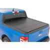 imageRough Country Hard TriFold Truck Bed Tonneau Cover for Ford Maverick 20222025  Aluminum FlipUp Folding Bed Cover Fits 46 544quot Bed