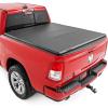 imageRough Country Soft TriFold Tonneau Cover for Dodge Ram 1500 20192025 1500 TRX 20212025  WeatherResistant Truck Bed Cover Fits 57 674quot Bed