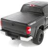 imageRough Country Soft TriFold Tonneau Cover for Toyota Tundra 20072025  Fits 67quot Bed 776quot Weatherproof Truck Bed Cover LowProfile Design67 Bed