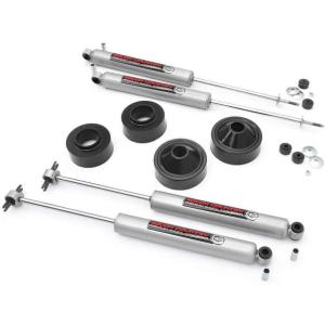 imageRough Country 175quot Lift Kit wV2 Shocks for 20072018 Jeep Wrangler JK  65171N3 Shocks