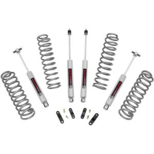 imageRough Country 25quot Lift Kit for 20072018 Jeep Wrangler JK  2Door  67840trucks offroad jeeps wrangler suspension