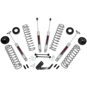 imageRough Country 325quot V2 Lift Kit for 20072018 Jeep Wrangler JK 2Door  67670N3 Shocks