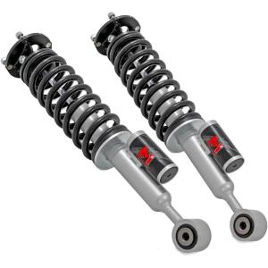 imageRough Country 35 Inch Front M1R Resi Loaded Struts for Toyota Tacoma 2024  Self Adjusting 35quot Leveling Strut Set of 2