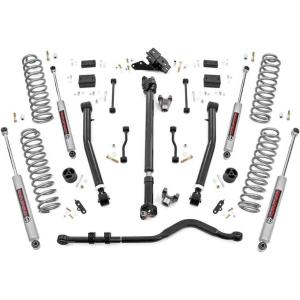 imageRough Country 35quot Lift Kit w N3 Shocks for Jeep Wrangler JL Unlimited 20182023 4Door  Adjustable Lower Control Arms Fits up to 35quot Tires