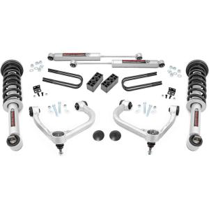 imageRough Country 3quot BoltOn Lift Kit wM1 Struts for 2124 Ford F150 4WD  41440N3 Struts  N3 Shocks