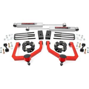 imageRough Country 3quot Lift Kit wN3 Shocks for 20042024 Nissan Titan  83430RED