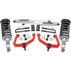 imageRough Country 3quot Lift Kit wN3 Struts for 20042015 Nissan Titan  83432RED