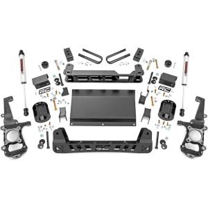 imageRough Country 4quot Lift Kit for 20072018 Jeep Wrangler JK Unlimited  68140M1 Shocks