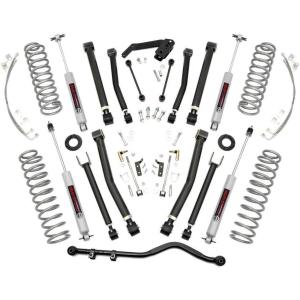 imageRough Country 4quot Lift Kit wV2 Shocks for 0718 Jeep Wrangler JK 2Door  67370N3 Shocks