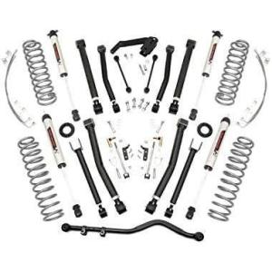 imageRough Country 4quot Lift Kit wV2 Shocks for 0718 Jeep Wrangler JK 2Door  67370V2 Shocks