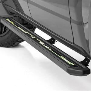imageRough Country MultiColor LED Running Boards for Ram 1500 ampamp TRX Crew Cab 20192025  Bluetooth App Control Aluminum Steps with RGB Lights ampamp Dynamic Effects