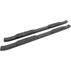 imageRough Country Oval Nerf Steps for Chevy Silverado ampamp GMC Sierra 15002500HD3500HD 20192026 Crew Cab  OEM Style Rails with Builtin Side Steps