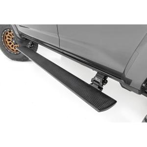 imageRough Country Power Running Boards with LED Step Lights for Toyota 4Runner 20102024  Dual Motor Electric Powerstep Board ampamp Retractable Steps