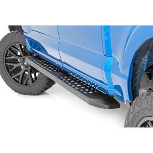 imageRough Country RPT2 Running Boards for Ford F150LightningF250F350Raptor 20152025 Crew Cab  Sleek Profile NonSlip Step Rust Resistant Easy Install