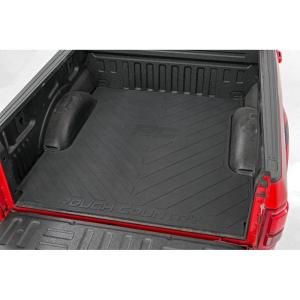 imageRough Country Rubber Bed Mat for 20152022 Ford F150  55 FT Bed  RCM671  Black