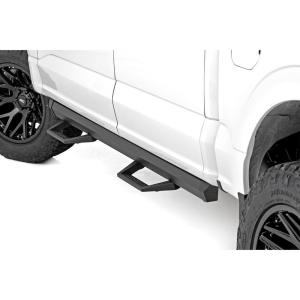 imageRough Country SRL2 Aluminum Side Steps for Ford F150LightningF250F350Raptor 20152025 Crew Cab  Modular Running Boards with Adjustable Step Placement