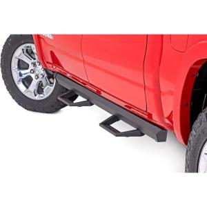 imageRough Country SRL2 Aluminum Side Steps for Ram 1500 201920251500 TRX 20212024 Crew Cab  Modular Running Boards with Adjustable Step Placement