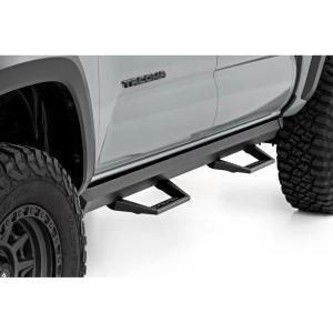 imageRough Country SRL2 Aluminum Side Steps for Toyota Tacoma 20052023 Double Cab  Modular Running Boards with Adjustable Step Placement